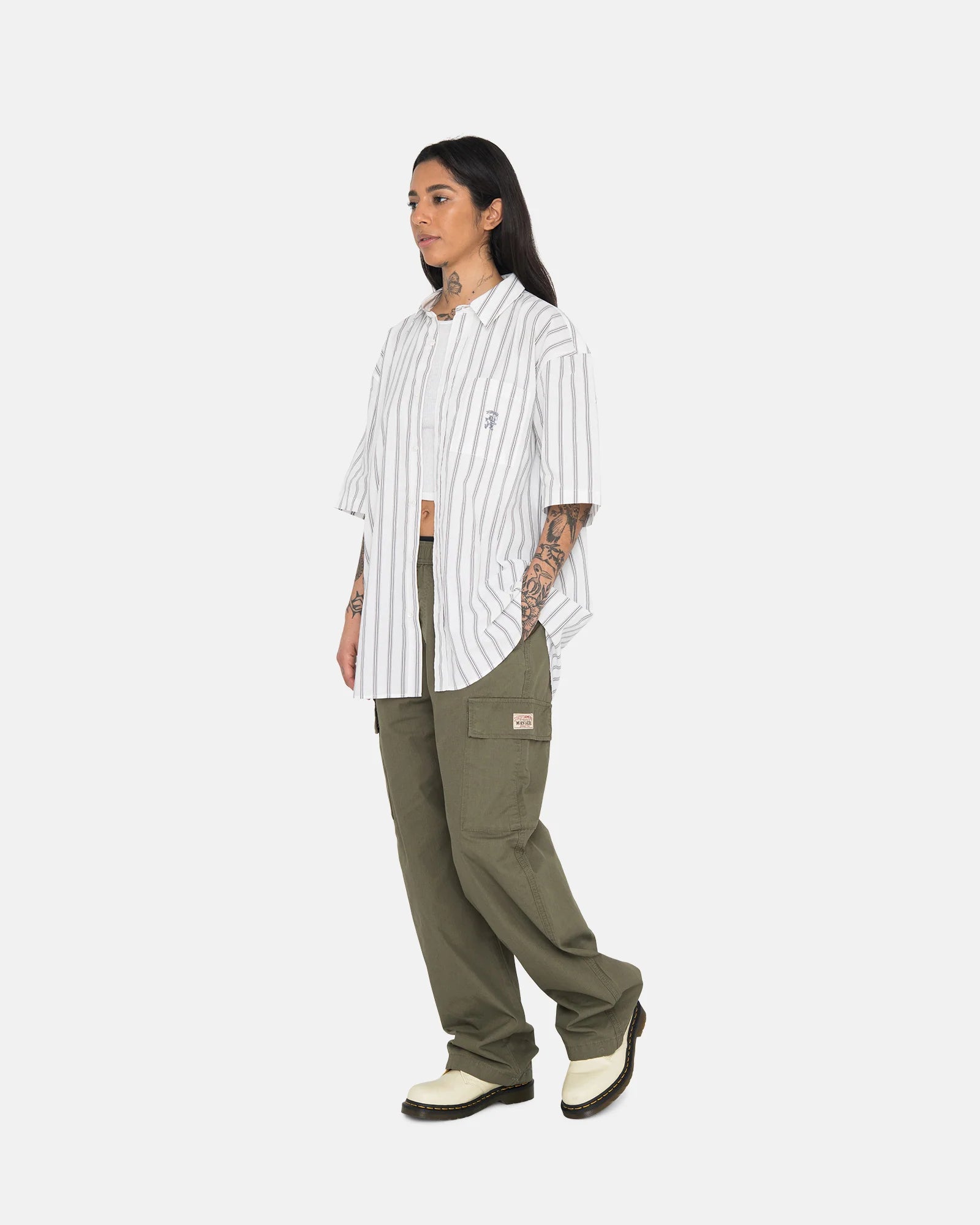 Stüssy Boxy Striped Ss Shirt