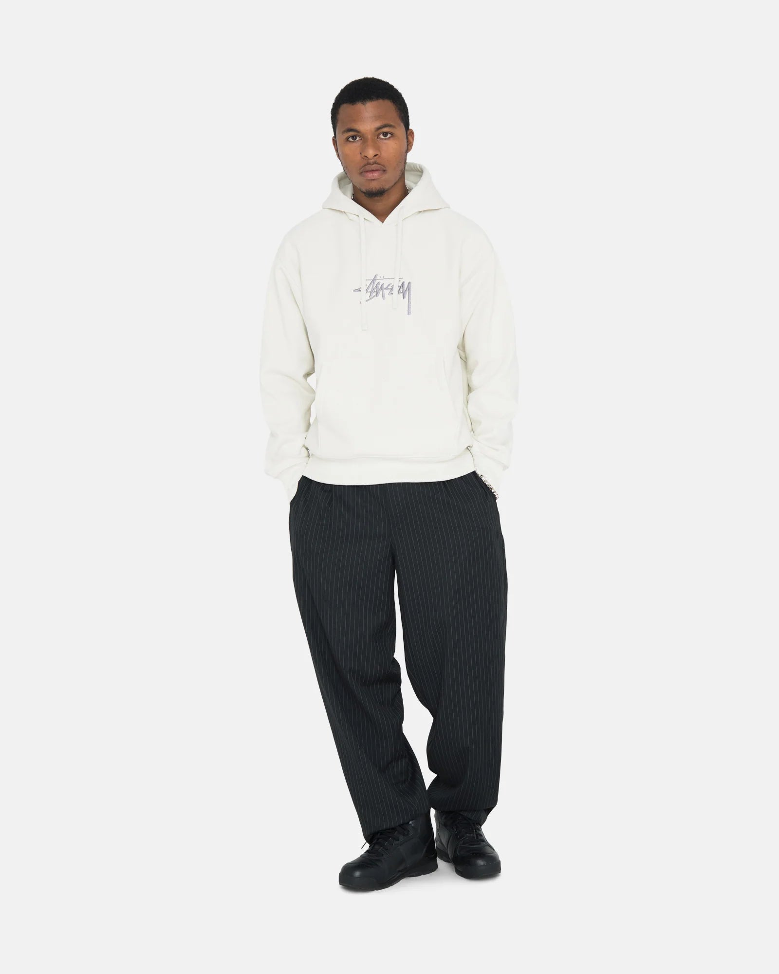 Stüssy Stock Logo Applique Hoodie