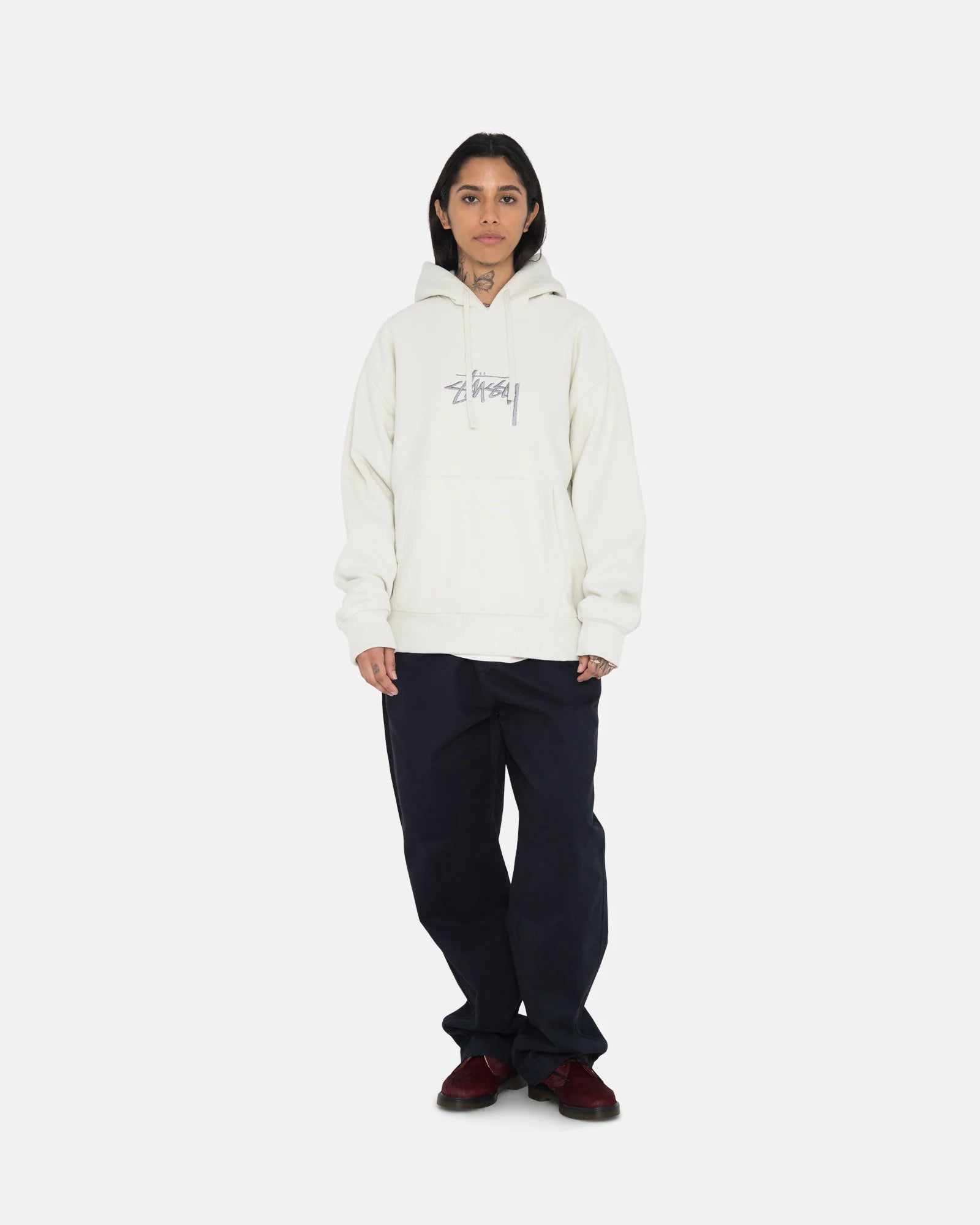 Stüssy Stock Logo Applique Hoodie