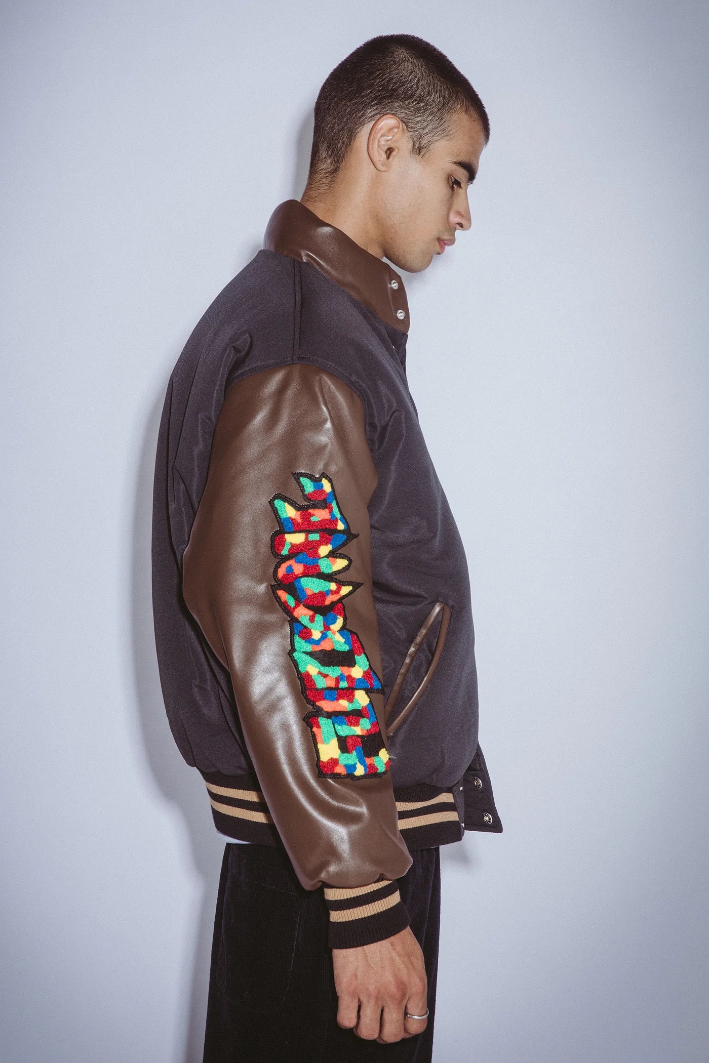 Fucking Awesome Gum Stamp Chenille Varsity Puffer