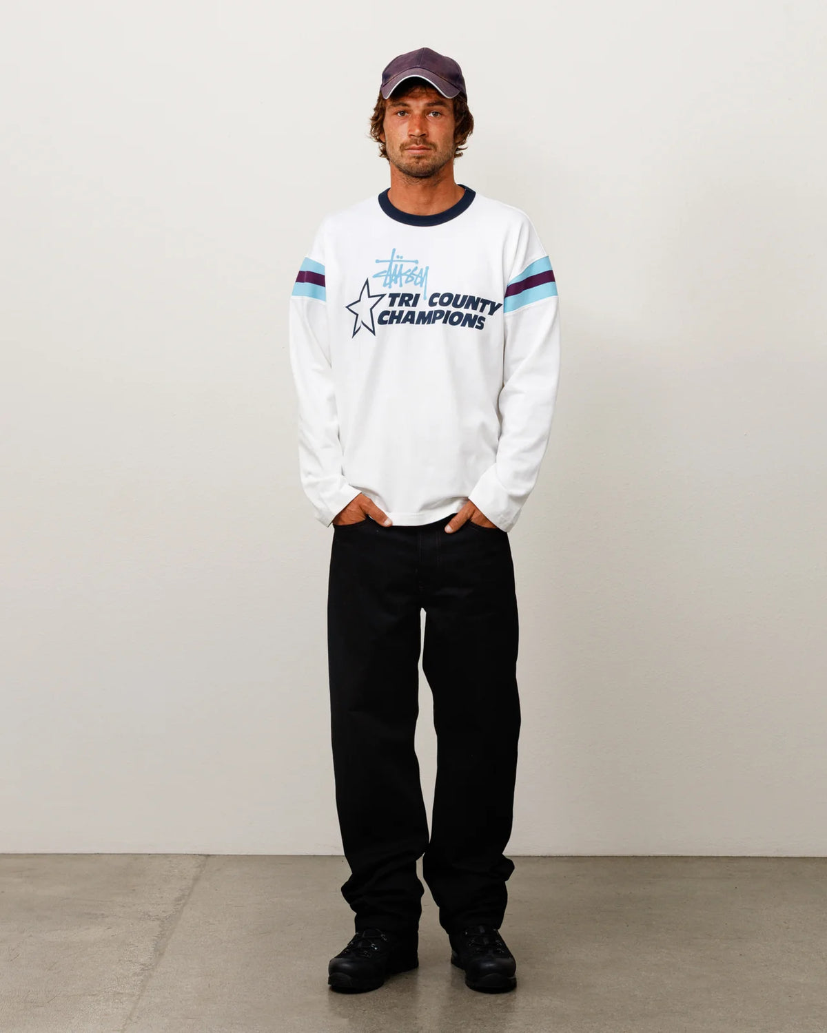 Stüssy Tri Country LS Ringer Tee