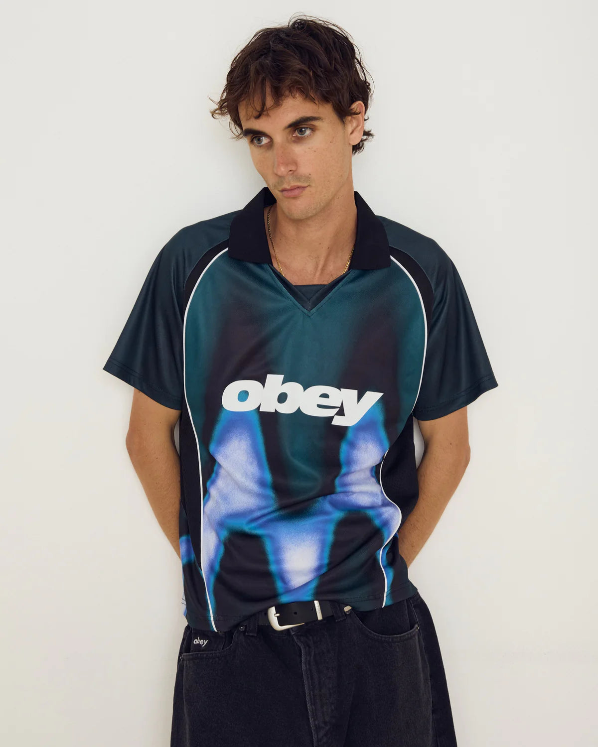 Obey Blurred Soccer Jersey
