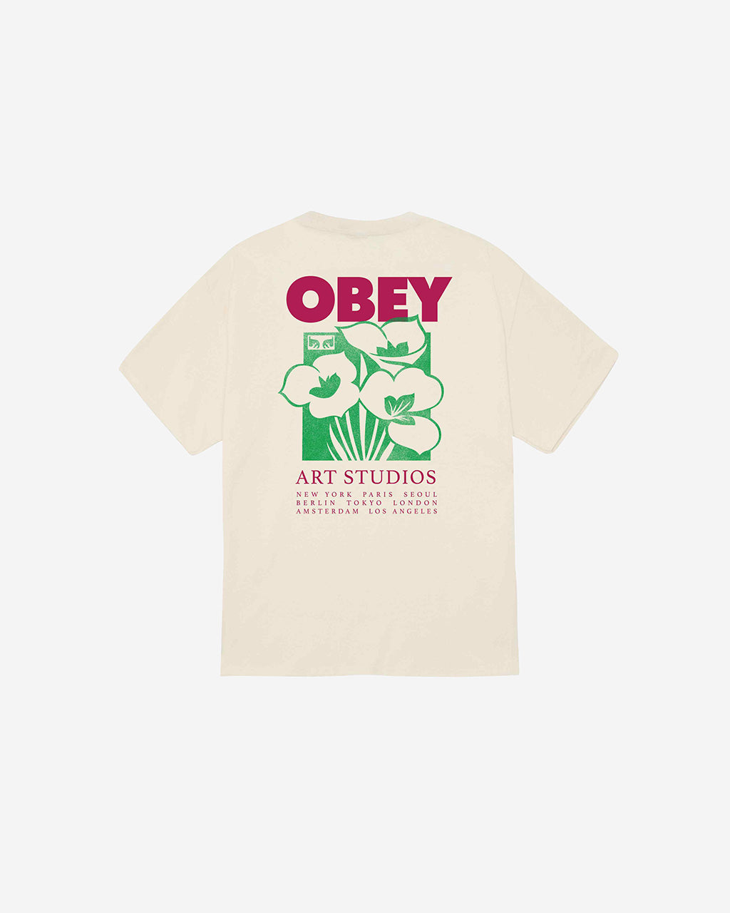 Obey Art Studio Flowers Classic T-Shirt