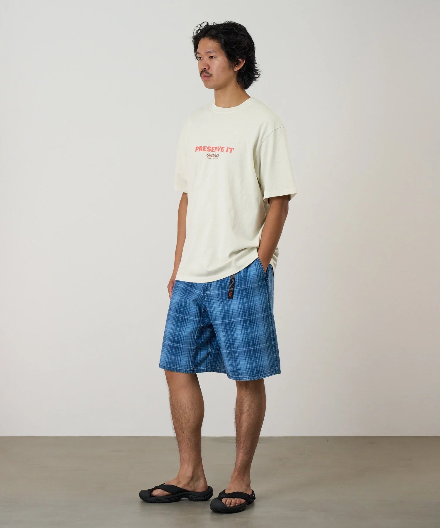 Gramicci Footprints Tee Pigment Dyed