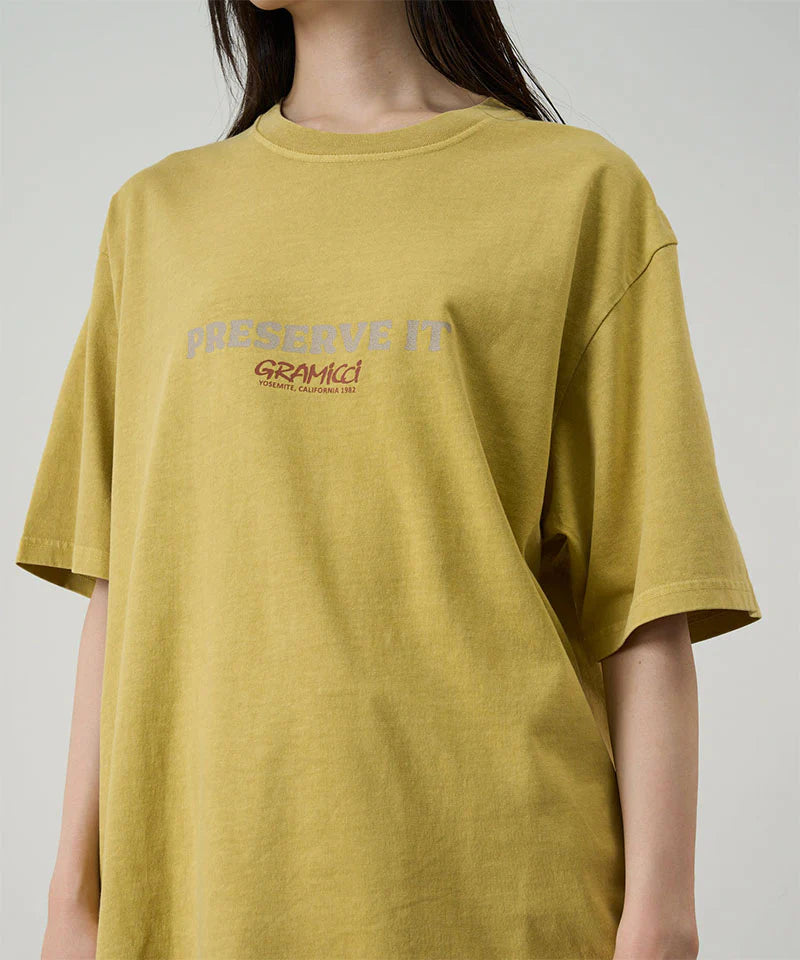 Gramicci Footprints Tee Pigment Dyed